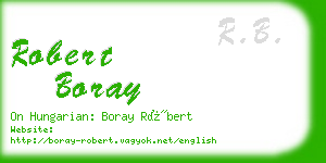 robert boray business card